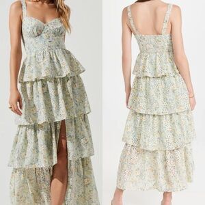 ASTR the Label Midsummer Tiered Floral Print Maxi Dress